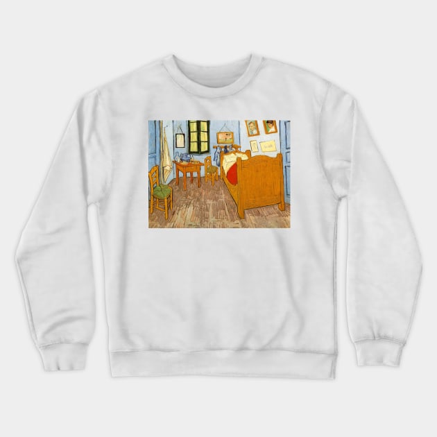 Van Gogh - Bedroom in Arles Crewneck Sweatshirt by themasters